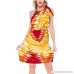 LA LEELA Women Bikini Cover up Wrap Dress Swimwear Sarong Tie Dye Plus Size Orange b259 B07DB88RNV